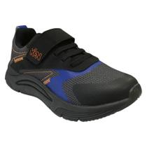 Tênis Esportivo Menino Klin New Sport Kids Preto/Azul 480069 Tênis Esportivo Menino Klin New Sport Kids Preto/Azul 480069