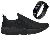 Tênis Esportivo P/ Treino Academia Caminhada Super Leve + Relógio