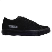 Tênis esportivo skate lejon 0253 preto antiderrapante macio