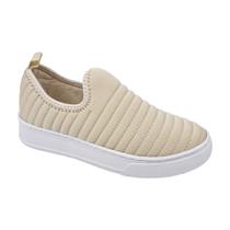 Tênis Esportivo Slip On com Detalhes Costura Feminino Miatto