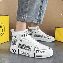 Tênis Esportivo Unissex De Cano Alto Respirável Antiderrapante Luffy Roronoa Zoro Para Outono Tênis Esportivo Unissex De Cano Alto Respirável Antiderrapante Luffy Roronoa Zoro Para Outono