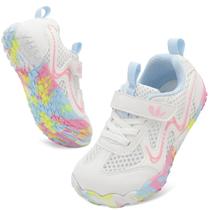 Tênis esportivos infantis FEETCITY Flexible Barefoot Shoes brancos Tênis esportivos infantis FEETCITY Flexible Barefoot Shoes brancos