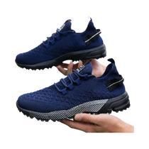 Tênis Esportivos Masculinos Amarelos Em Malha Leve, Antiderrapantes, Confortáveis Para Corrida Ao Ar