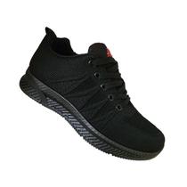 Tênis esportivos unissex para jovens, leves, pretos - 7030