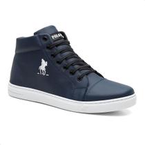 Tênis Estilo Botinha Casual Polo Cano Alto Masculino Confort - Polo Plus Tênis Estilo Botinha Casual Polo Cano Alto Masculino Confort - Polo Plus