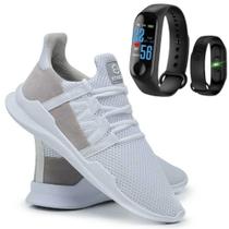 Tênis Ever Caminhada Corrida Macio Confortável Fitness Academia + Pulseira M3 - Ever Way