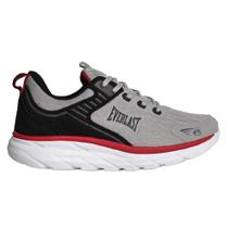 Tênis Everlast Alpha Sema Cinza e Vermelho Tênis Everlast Alpha Sema Cinza e Vermelho