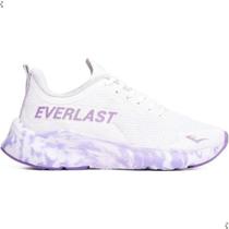 Tênis Everlast Cave Runner Fem Branco e Lilás/Água e Coral