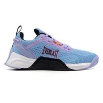 Tênis Everlast Climber Pro Fem Branco/Preto e Lilás/Azul