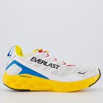 Tênis Everlast Climber Run Branco Amarelo e Azul Tênis Everlast Climber Run Branco Amarelo e Azul