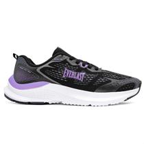 Tênis Everlast Evolve Unissex Preto Lilás Tamanho:37Cor:Preto Tênis Everlast Evolve Unissex Preto Lilás Tamanho:37Cor:Preto
