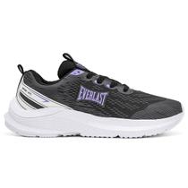 Tênis Everlast Quick Unissex Preto Lilás Tênis Everlast Quick Unissex Preto Lilás
