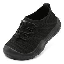 Tênis FEETCITY Wide Kids para meninos e meninas, bebês, pretos, tamanho 9