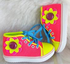 Tenis fem inf com pisca kidy rosa Tenis fem inf com pisca kidy rosa