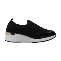 Tênis Feminina Modare Casual Slip On Lycra Preto 7394101
