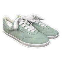 Tênis Feminino 365 Days 5885 Em Couro Kid Suede Mint