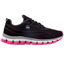 Tênis Feminino Academia Asc Lege 21 Leve e Confortável Cor Preto e Rosa Tênis Feminino Academia Asc Lege 21 Leve e Confortável Cor Preto e Rosa