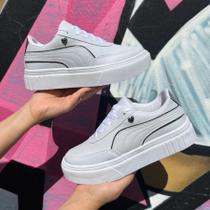 Tênis Feminino Academia Confortável Casual Antiderrapante Branco e Preto Esportivo Tênis Feminino Academia Confortável Casual Antiderrapante Branco e Preto Esportivo