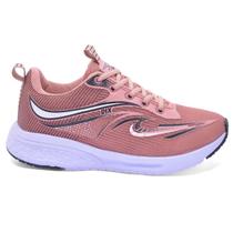 Tênis Feminino academia corrida caminhada confortável leve Tamanho:38Cor:Nude Tênis Feminino academia corrida caminhada confortável leve Tamanho:38Cor:Nude