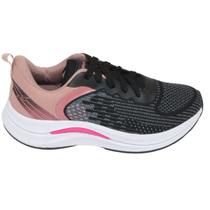 Tênis Feminino Academia Corrida Esportivo Vorax Caminhada 130GA23 Preto/Rose Tênis Feminino Academia Corrida Esportivo Vorax Caminhada 130GA23 Preto/Rose