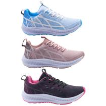 Tênis Feminino Academia - Kit 3 Tênis Super Confortáveis Tênis Feminino Academia - Kit 3 Tênis Super Confortáveis