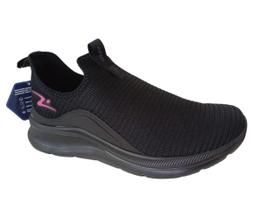 Tênis Feminino Adrun Flex Go Preto/Fucsia 98161584