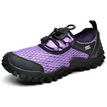 Tênis Feminino Adventure Trekking Trilha Academia Corrida Ciclismo Esport Fit Lilas