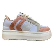 Tênis Feminino Amery Plataforma Reta Sola Leve 04332 Tênis Feminino Amery Plataforma Reta Sola Leve 04332