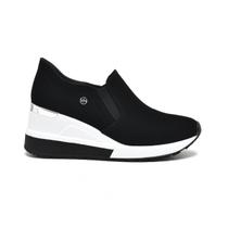 Tênis Feminino Anabela Plataforma Slip On Sola Alta Salto Via Marte