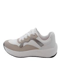 Tênis Feminino Beira Rio REF: 4327102 NAPA FLOATHER-NOBUCK-METAL