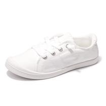 Tênis Feminino BENEKER de Lona Branco Slip-On Baixo 40