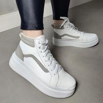 Tênis Feminino Botinha Vergara Branco Dia a dia