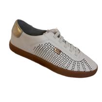 Tênis Feminino Bottero Corte a Laser Elástico Couro