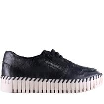 Tênis Feminino Bottero Couro Burnish SNK 370402 Preto