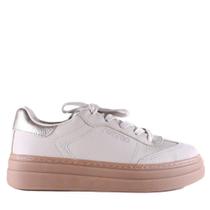 Tênis Feminino Bottero Couro Camurça 369402 Marfin/Dourado