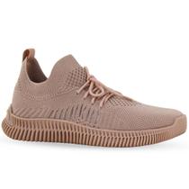 Tênis Feminino Bottero Flyknit Bege - 357504 Tênis Feminino Bottero Flyknit Bege - 357504