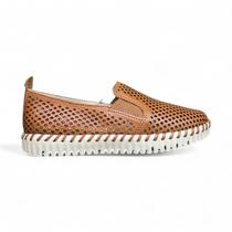 Tenis feminino bottero slip on twister couro