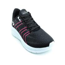 Tênis Feminino Box200 bx2303 - Preto e Rosa