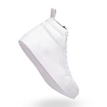 Tenis Feminino Branca Estilo Academia Com Solado De Borracha