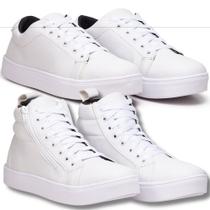 Tênis feminino branco + bota esportiva branca dupla dinâmica Tênis feminino branco + bota esportiva branca dupla dinâmica
