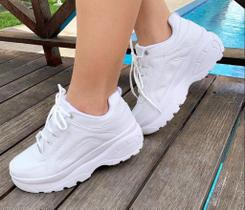 Tênis Feminino Branco Casual Chunky Sneaker Original - Mary Star