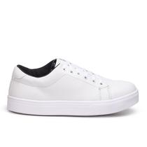 Tenis Feminino Branco Casual Com Sola de Borracha Anti-Derrapante. Classico Casual. Tenis Feminino Branco Casual Com Sola de Borracha Anti-Derrapante. Classico Casual.