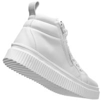 Tenis Feminino Branco Com Sola Alta Anti-Derrpante Tenis Feminino Branco Com Sola Alta Anti-Derrpante