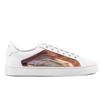 Tênis Feminino Branco e Cobre Metalizado Rio Cumplice Tênis Feminino Branco e Cobre Metalizado Rio Cumplice
