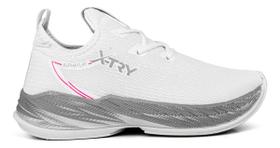 Tênis Feminino Branco Premium Corrida Casual Sport Cadarço