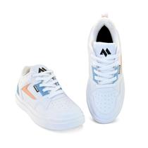 Tênis Feminino Branco Street Moda Sapatênis Academia Caminhada Trabalho Super Leve