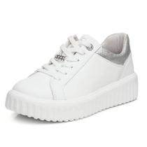 Tenis Feminino Brilho Casual em Couro Pegada