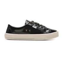 Tênis Feminino Byara Casual Verniz Preto - 825V1