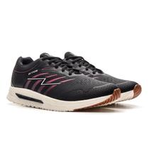 Tênis Feminino Caminhada Academia Esportivo Musculação Dia Dia Preto Rosa