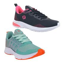 Tênis Feminino Caminhada Running Esportivo Academia Kit 2 Tênis Feminino Caminhada Running Esportivo Academia Kit 2